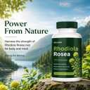 soluma Rhodiola Rosea 400mg Capsules, Adaptogen Supplement for Stress, Focus & Energy Support, Non-GMO, 60 Capsules, BBD: 01/2027