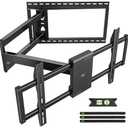 USX Mount Long Arm TV Wall Mount for Most 42-95 inch TV 40 Inch Extension Full Motion TV Mount，Pre-Assembled Wall Mount with Swivel and Tilt Up to 150lbs Fits 8″/12″/16″/24″ Studs VESA 800x400mm