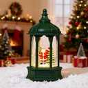 Christmas Snow Globes, Glitter Lighted Snow Globes Lantern Tabletop Decorations-Santa Claus