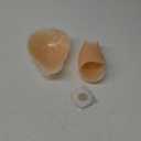 2025 Added Lift Ultra-Thin Seamless Nipple Covers Push up Sticky Adhesive Bras Solid Silicone Pasties for Women (XX-Large, Cream)