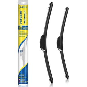 26"+19" Windshield Wiper Blades Compatible with Honda Accord 2017 2016 2015 2014 2013 2012 2011 2010 2009 2008,Toyota Prius 2015~2010 Front Wiper Blades 2 Pack