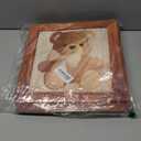 Teddy Bear Baby Shower Boxes Decorations Baby Boxes 4Pcs Wood Grains Bear Theme Baby Shower Brown Blocks with Printed Baby Letter for Gender Reveal Neutral Baby Shower Supplies