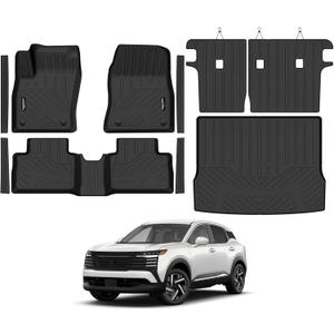 All Weather TPE Floor Mat Set for 2025 2026 Nissan Kicks
Floor Liners and Trunk Mat and Backrest Mats and Door Sill Guards Waterproof Interior Accessories