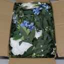 Lvydec 2 Pack Artificial Peony Flower Garland - 6ft Silk Peony Vine Willow Leaves Garland Blue and White Arch Flower Vine for Wedding Party Table Decoration (Blue)