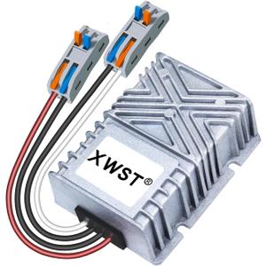 DC DC Converter Reducer 20-90v 24v 36v 48v 60v 72v to 12v DC Converter Step Down Buck 25A 12v dc Voltage Regulator for Golf Cart Car Device (XW-2090-12-25A-T)