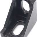 2 x Zeberoxyz 20PCS 2028 Corner Bracket Black Right Angle 20Series 2 Hole Aluminum Brackets for Slot 6mm Aluminum Extrusion Profile Accessories (20pcs Black)