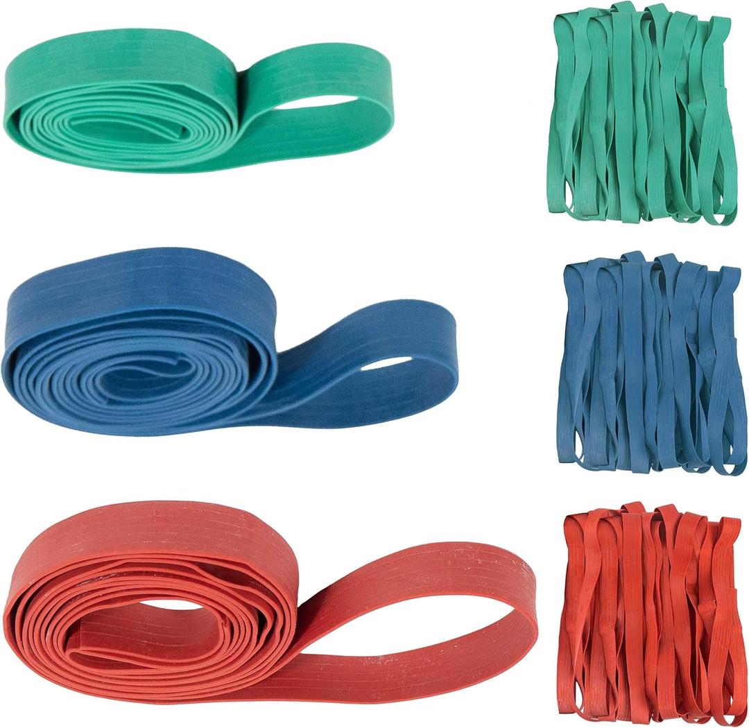 US Cargo Control Large Rubber Moving Bands (36-Pack), Variety Pack of 30", 36", and 42" - 12 Straps of Each Size - Extra Strength Large Moving Rubber Bands for Furniture, Mover Blankets, & Pallets