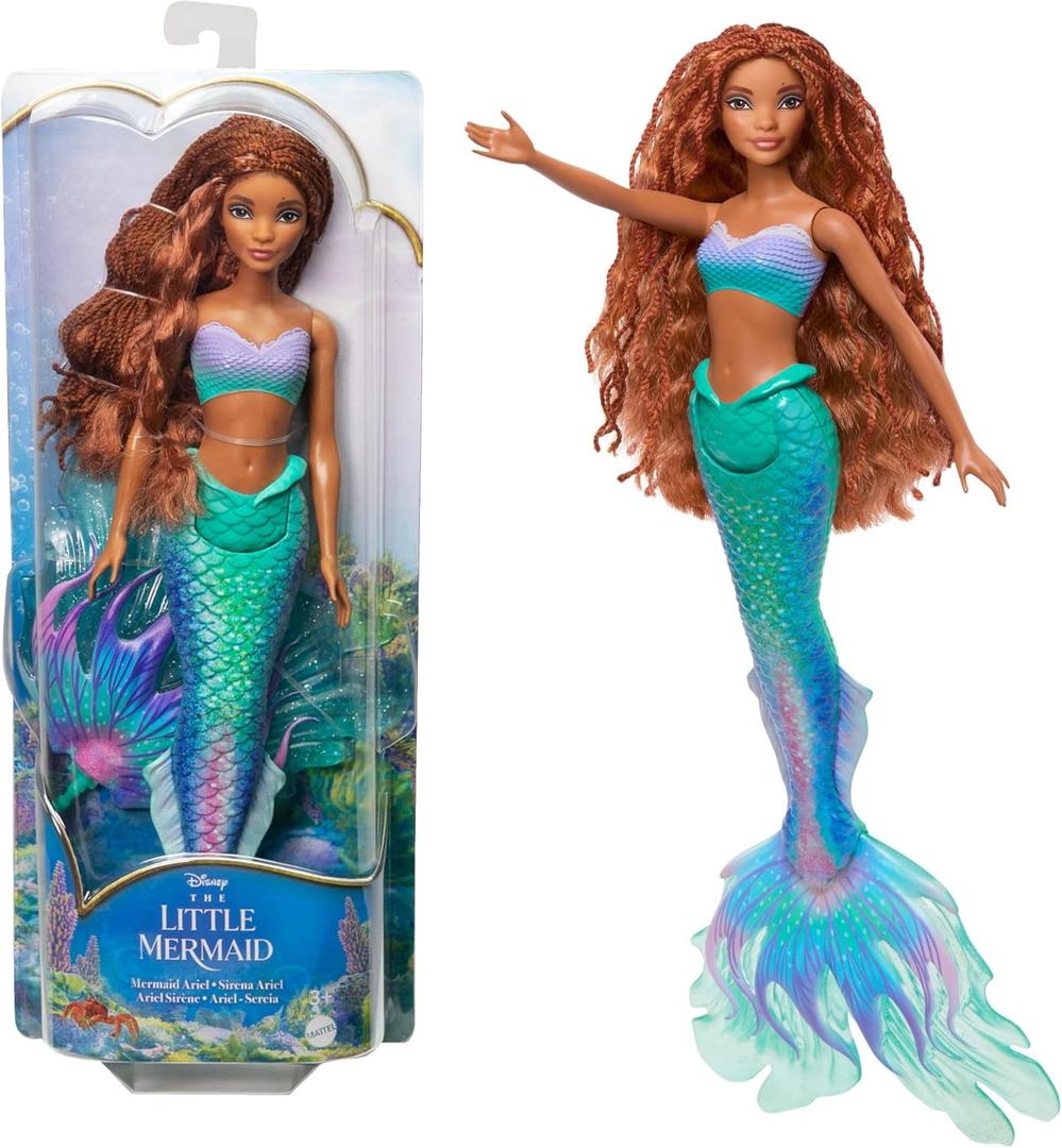 Mattel Disney Toys, Ariel Fashion Doll with Signature Outfit, Inspired by Disneys The Little Mermaid Movie