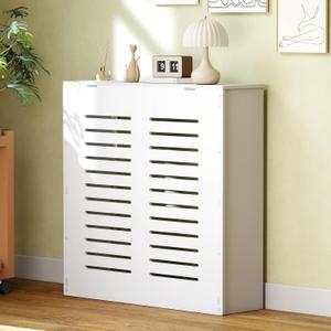 Radiator Covers for Home, Waterproof PVC Radiator Cover Cabinet, Wall Radiator Heater Cover with Louvered Vent Design and Top Storage Shelf, Radiator Cover Shelf for Home Dcor