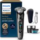Philips Norelco Shaver i9000, Wet & Dry Electric Shaver, Dark Slate, SenseIQ Technology, Triple Lift & Cut System, 360 Rotating Dual SteelPrecision Precision Blades, Quick Clean Pod, X9002/82