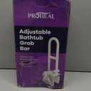 Adjustable Bathtub Grab Bar for Seniors and Fall Risk Patients - Safety Handle Rail for Fall Prevention - Universal Clamp On Bar