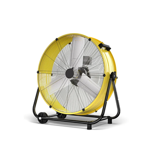 MEPTY 320W Heavy Duty Industrial Drum Fan - 24 Inch High Velocity Floor Fan with 3 Speeds, 360° Tilt, 8800 CFM Metal Fan for Shop, Warehouse, Garage, Workshop, Factory, Basement