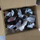 5 Tier Foldable Storage Shelves, Expandable Folding Shelving Units with Wheels, Changeable into 2 Shelf Units, Collapsible Adjustable Storage Rack Metal Shelves for Storage, Pantry, Garage, Kitchen (Black)