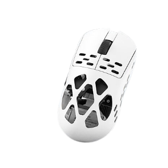 AJAZZ AM3 MAX Wireless Gaming Mouse, Lightweight Full Magnesium Alloy, 30000 DPI, PAW3950 Sensor, 5 programmable Buttons, Supports Wired/2.4GHz/BT (Orange Red, AM3 PRO (1K Receiver))