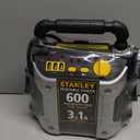 STANLEY J309 Portable Power Station Jump Starter 600 Peak Amp Battery Booster, 3.1A USB Ports, 12 Volts, Battery Clamps