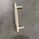 10 Pack 3-3/4"(96mm) Brushed Satin Nickel Cabinet Pulls Knurled Kitchen Cabinet Handles Drawer Pulls Cupboard Hardware for Cabinets