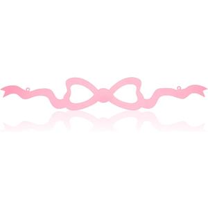 Pelopy Pink Bow Metal Wall Decor Coquette Bow Wrought Iron Wall Art Cute Preppy Room Decor Pink Horizontal Hanging for Bedroom Bathroom Kitchen Above the Door Bed Window