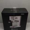 Maestri House Espresso Machine, 20 Bar ULKA Pump, Compact Espresso Maker Built-in Flow Meter Steam Milk Frother, Stainless Steel Coffee Machine for Cappuccino, Latte (Silver)