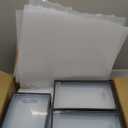 12 Pack XXX-Large Modular Clear Plastic Stackable Shoe Storage Organizer for Closet, Space Saving Versatile Sneaker Shoe Rack Containers Bins Holders, Portable Closet Organizers and Storage, Black