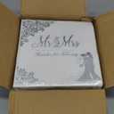 200 Pcs Silver Napkins for Reception, Mr & Mrs Cocktail Napkins, Disposable Napkins for Wedding, Engagement, Bridal Shower Party Decorations