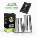 2 x Professional Hight Quality Boston Shakers Set 18oz | Weighted Cocktail Shakers Set For Bartenders | Pro Bar Shaker Made From Premium Stainless Steel |Martini Shaker | Cocktail Shaker
