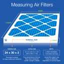 Nordic Pure 24x30x2 Pleated MERV 8 Pure Carbon Air Filters 3 Pack | Actual Size: 23 1/2 x 29 1/2 x 1 3/4 Made in USA, HVAC Odor Filtration, Pet, Cooking & Household Smell Control, MERV 8 Pure Carbon