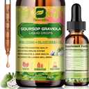 Soursop Bitters Liquid Drops with Irish Sea Moss, Black Seed Oil, Soursop Graviola Leaves Extract - Multivitamin Complex Supports Antioxidant, Slowing Cell-Aging, Gut Cleanse, Detox & Immunity Health