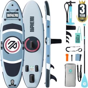 NipheanUltra-Light Inflatable Paddle Board with StabilTrac Fin and Durable SUP Accessories, 10' Stand Up Paddle Boards for Adults & Youth, Versatile Yoga Paddle Board, Gift Ideas