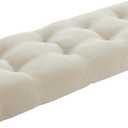 36 Inch Bench Cushions for Indoor Furniture, Super Soft Rectangle Bench seat Cushion Pad with Non-Slip Bottom, Waterproof Bench Pad for Window Porch(Beige, 36x15x4.5 Inch)