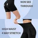 Noblarm  Biker Shorts with Pockets Women,5” Soft High Waist Tummy Control Yoga Workout Athletic Running, Size S/M