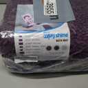 MAYSHINE Plush Shaggy Chenille Bath Mat | Extra Soft, Super Absorbent, Non-Slip Bathroom Rug | Fluffy Microfiber, Area Rug Sets for Bathroom Floor, Kitchen, Living Room | 59"x31" | Plum