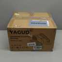 Under Desk Machine, Electric Elliptical Leg Exerciser for Senior, 15 Adjustable Speeds Quiet and Portable Seated Pedal Exerciser for Training with Remote Control (Orange)