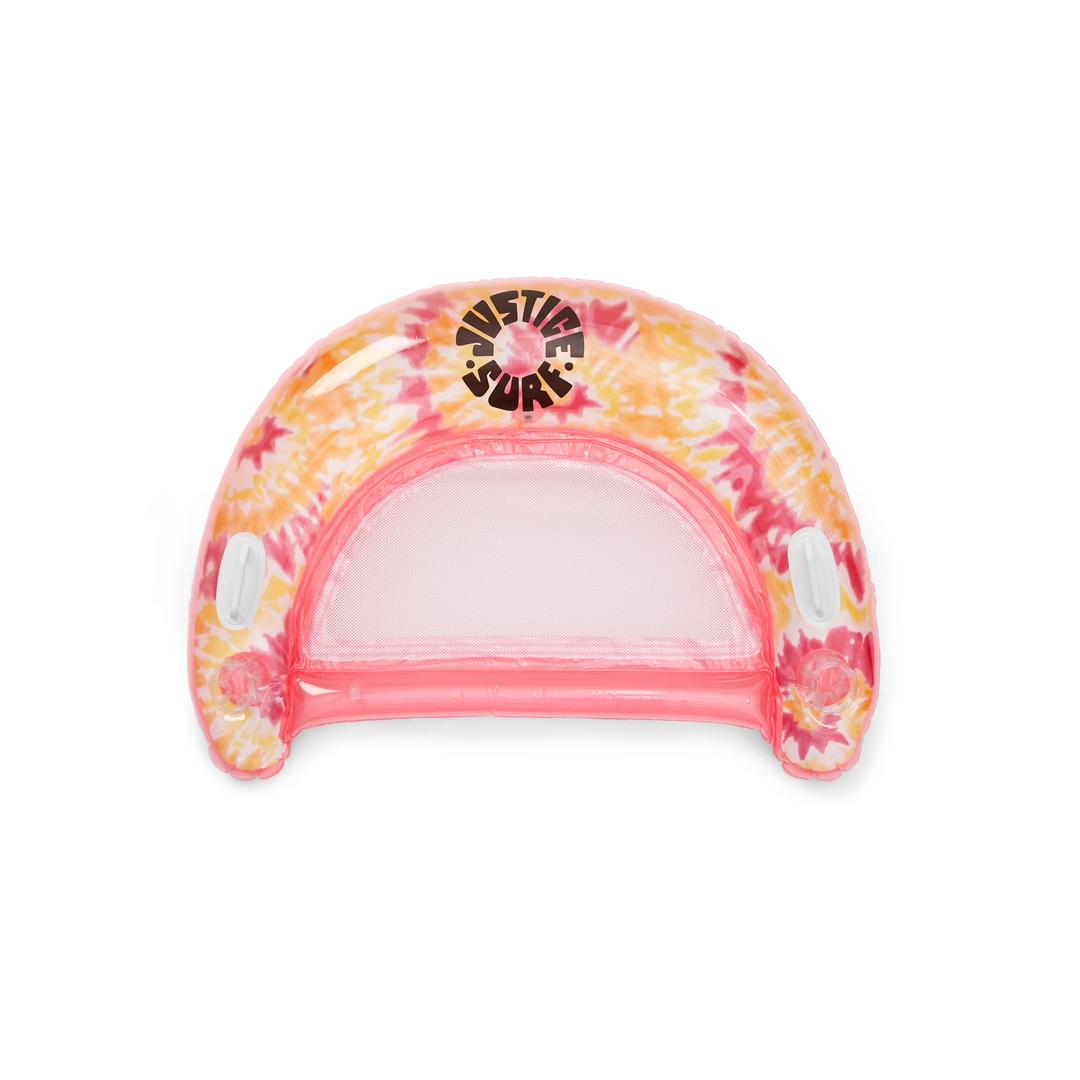 Justice Chair Inflatable Swimming Pool Float; Color: Pink, Orange; Ages 6+; for Adults, Unisex Justice Chair Inflatable Swimming Pool Float; Color: Pink, Orange; Ages 6+; for Adults, Unisex