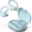 JLab Go Air Sport+ Wireless Workout Earbuds Featuring C3 Clear Calling, Secure Earhook Sport Design, 35+ Hour Bluetooth Playtime, and 3 EQ Sound Settings (Light Blue)