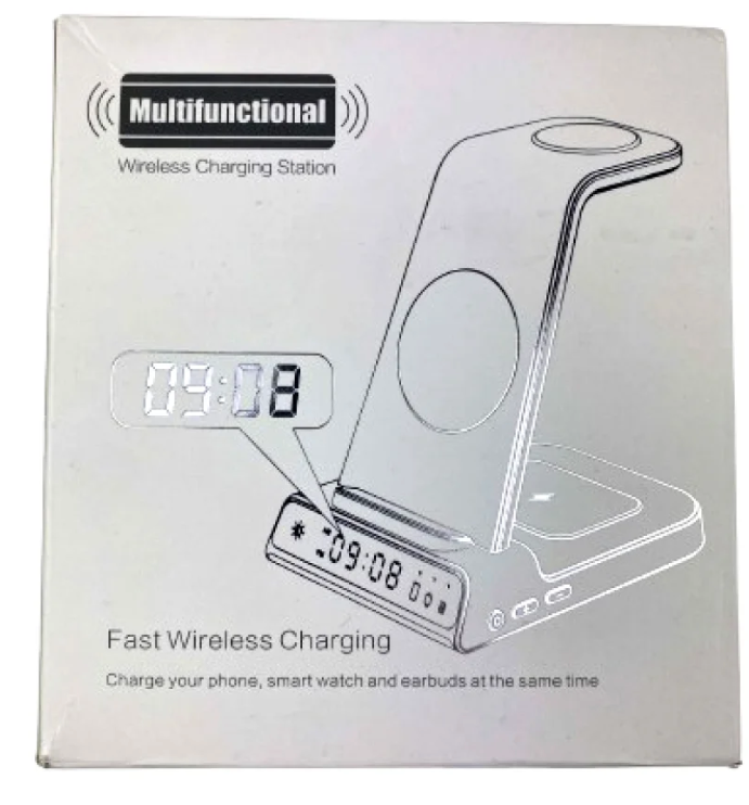 Charging Station for Samsung, SwanScout 703S, Wireless Charger for Samsung Galaxy S25 Ultra/S25+/S25/S24 Ultra/S24+/S24/S23, Galaxy Watch Ultra/7/6/5/4, Galaxy Buds 3 Pro/3 (No Adapter) White