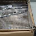 Finnhomy 3 Tier Heavy Duty Commercial Grade Utility Cart, Wire Rolling Cart with Handle Bar, Steel Service Cart with Wheels, Kitchen Carts on Wheels, Metal Cart Shelf Size 24" D x 36" W, NSF, Chrome