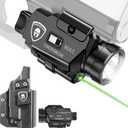 WARRIORLAND Universal Light Laser Combo with Taurus G2C/G3C Holster, Green Beam & LED Tactical Light, Magnetic USB Rechargeable Flashlight-Screen Displays Battery Status, Crossbow MA1 w/ G2C Holster