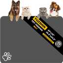 Dog Food Mat, Largest Absorbent Dog Mat for Food and Water, Non Skid Cat Bowl Mat, No Stains Quick Dry Pet Water Dispenser for Messy Drinkers (36.5"x24.5")
