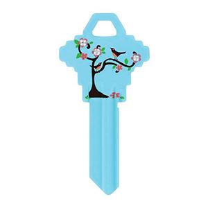 Hillman Diva Tree & Birds House/Office Universal Key Blank Single Sided