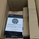 Elama Lightweight Dinnerware Set, 12 Piece, White and Light Blue