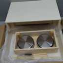 3 in 1 Bunny Litter Box with Hay Feeder and 2 Bowls - Wooden Rabbit Hay Feeder for Guinea Pig, Hamster, Small Animals, Each Component has pre-drilled Holes