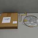 Ebrima Gold Glass Frame for Coin Display, Wall Hanging Coin Collecting Holders, Currency Dollar Bill Collection Supplies Holders for Collectors, Glass Piggy Bank (Round with bracket)