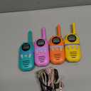 Walkie Talkies for Kids Rechargeable,Toys for Boys and Girls Ages 3-12, 4 Pack Long Range 2-Way Radios, Birthday Gifts,Christmas Stockings, Outdoor Play, Family Games, Hiking Camping Gear