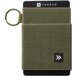 Thread Wallets Ultra Slim Minimalist Card Holder Wallet for Men and Women (One Size, Olive)