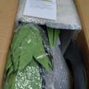 Artificial Dracaena Tree with White Tall Planter, 5ft Tall Potted Artificial Dracaena Silk Plant, Fake Yucca Tree Plant, Home Office Floor Room Decor Plants Indoor Outdoor, Housewarming Gift