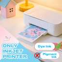 Uinkit 37lb Thin Flyer Paper Glossy 11x14 Inkjet 100 Sheets Single Side DIY Chip Bag 135gsm Photos Picture for Inkjet Printer with Dye Ink Brochure (11X14X100)