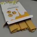 8 inch Beeswax Taper Candles, Natural Pure Bees Wax Candlesticks 6 Pack of 8 Hour Long Burning Time - Unscented, Smokeless and Dripless for Home Decor, Party, Dinner (Yellow)