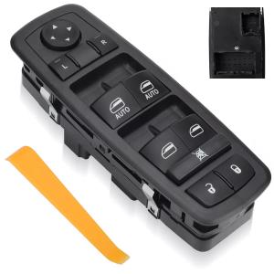 Power Master Window Switch Drive Side for 2012-2019 Dodge Grand Caravan 2012-2016 Chrysler Town Country 4602535AG 68298871AA 3+0PINS