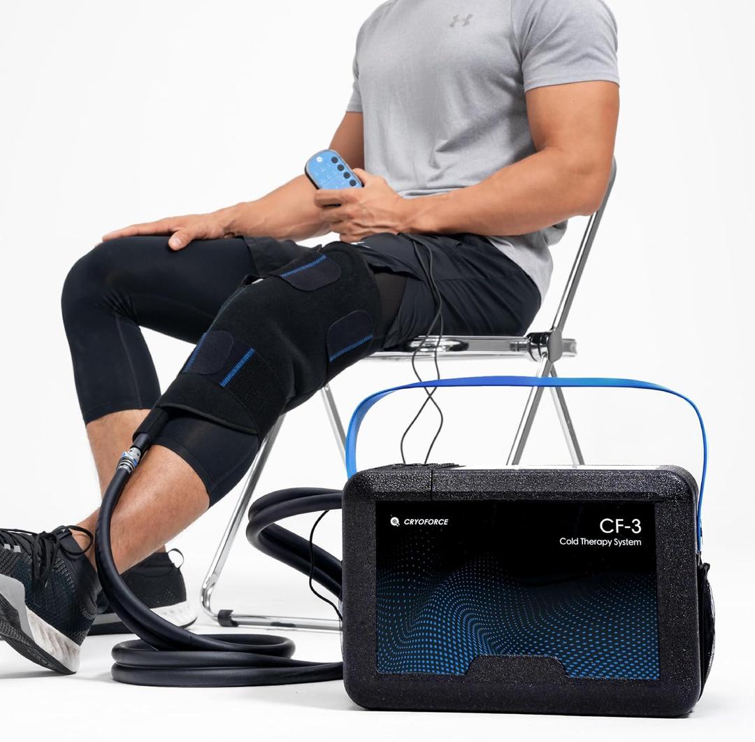 CF-3 Pro Cold Therapy Machine, 16.8QT Large-Capacity Ice Therapy System for Full Knee & Shoulder Coverage, Programmable Recovery System for ACL, TKR & Sports Training