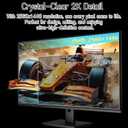 Touchscreen Monitor 27" 2K 100Hz Gaming Monitor, QHD 2560x1440 IPS PC Monitors, 10-Point Touch Screen Computer Monitors, with USB C HDMI DP Ports, Built-in Speakers